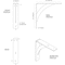 Ekena Millwork Legacy Steel Bracket, Hammered Bright Red 2"W x 10"D x 10"H BKTM02X10X10LEHRE - alternate 6